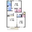 シャーメゾン鈴の宮の間取図