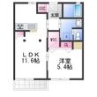 パロアルト Bの間取図