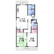 安田マンションの間取図