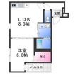 フジパレス北野田Ⅵ番館の間取図