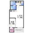 ジーメゾン鳳南ルシアの間取図