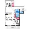 SunSky鳳西町の間取図