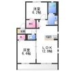 シャーメゾン鈴の宮の間取図