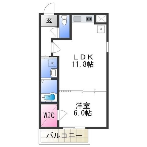 拡大写真:フジレジデンス 2階205の間取り