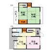 宇治貸家の間取図