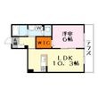 エルメゾン栗東の間取図