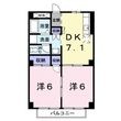 パルネット数間Ａの間取図