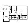 サリーヴィラ月寒東の間取図