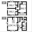 伊藤貸家の間取図