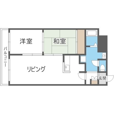 拡大写真:Gramercy Sapporo(グラマシー札幌) 3階303の間取り
