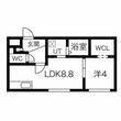 CHARLOTTE月寒 仮)月寒東2-7MSの間取図