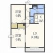 グランメール214Ⅱの間取図