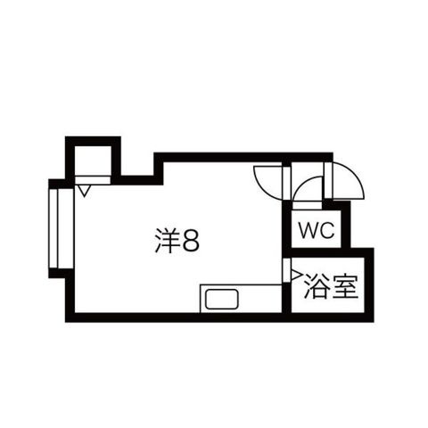 拡大写真：ノーザンベルグ旭 1階101の間取り