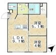 TRIPLE Mの間取図