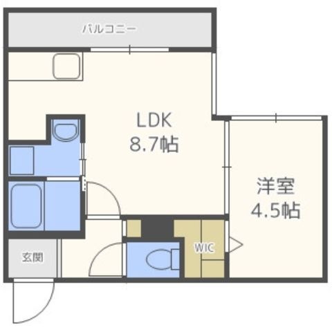 拡大写真:Parc Cote Misono 3階303の間取り