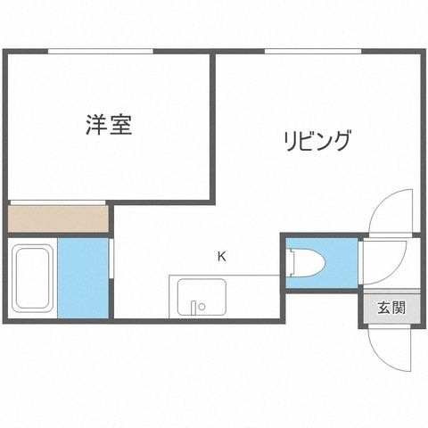 拡大写真:エスポワール 3階301の間取り