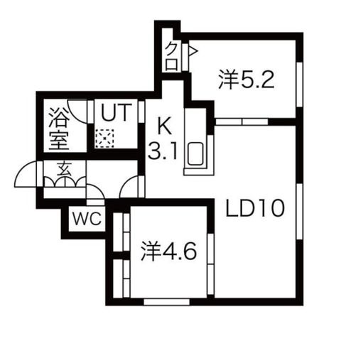 拡大写真:ALPHA学園前 4階407の間取り