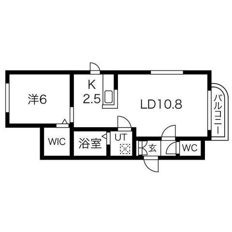拡大写真:福禄寿 2階203の間取り