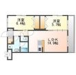 Ｌａ　Ｃｏｓｔａ　Ｈａｍｂｙの間取図