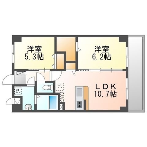 拡大写真:ヴィラ レグルスⅡ 1階103の間取り