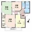 コーポラスやました Ⅰ棟の間取図