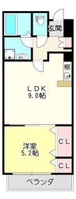 エスポワール瓢箪山の間取図