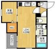 東大阪市足代南1丁目の間取図
