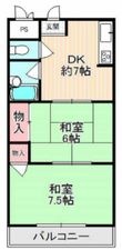 メゾン大和枚岡の間取図