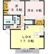 スカイフィールドB棟の間取図