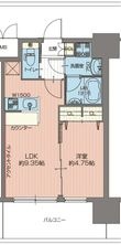 写真:プレジオ布施ASIAN 9階906の間取図