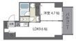 グランガーデン足代新町の間取図