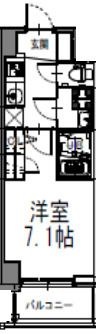 写真:S-RESIDENCE高井田Central 7階703の間取図