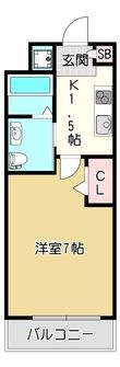 M’プラザ小阪駅前の間取図