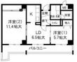 アルデールエスパシオの間取図