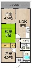 カーサフィオーレ壱番館の間取図