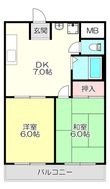 スカイハイツの間取図