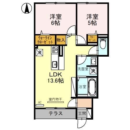 拡大写真:ファミールD希Ⅲ 1階103の間取り