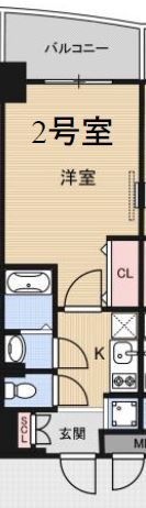 拡大写真:Luxe今里Ⅱ 9階906の間取り