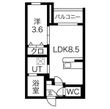パロス西堤の間取図