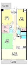 プランテーム吉田の間取図
