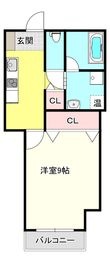 東大阪市友井3丁目の間取図