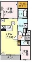 Clashist平野西Eastの間取図