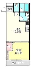 駅前つばきハイツの間取図
