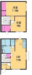 吉村テラスの間取図