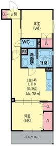 東大阪市東石切町5丁目の間取図