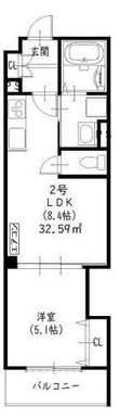 ラモーナ稲田本町の間取図