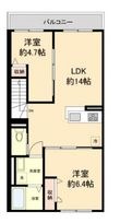 アルファB棟の間取図