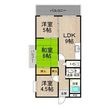 写真:カーサフィオーレ弐番館 4階401の間取図
