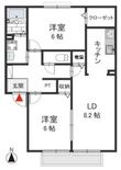 クロワールAの間取図