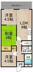 カーサフィオーレ壱番館の間取図